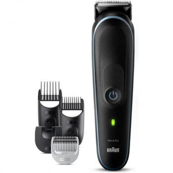 Braun Series 5 MGK5411 Wet & Dry Cortapelos Inalámbrico Multigroomer 9 en 1 con Naricero Negro