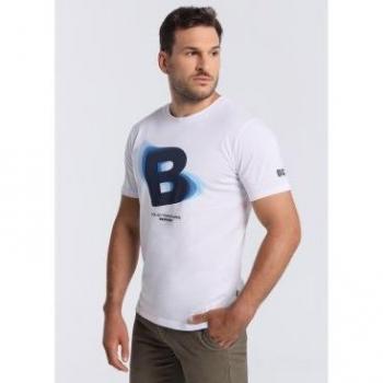 Camiseta de Manga Corta para Hombre Bendorff - Modelo Clásico en Color Blanco