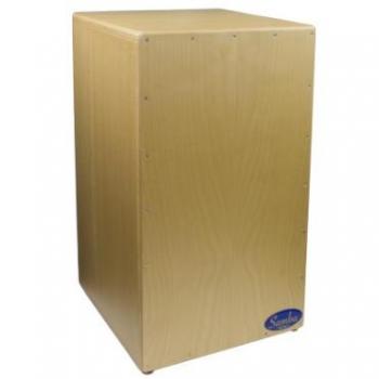 Cajón flamenco con bordones, medidas 50 x 29,5 x 30,5 cm, natural