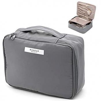 Bolsa Maquillaje de Viaje, Bolsa de Cosméticos Neceser Bolsa con Maletín, Estuche Organizador de Cosmético Maquillaje Impermeable para Accesorio Baño, Viajar, Outdoor, Camping