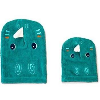 Guantes de baño títeres rinoceronte Marius