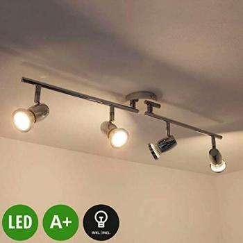 Lámpara de techo LED GU10 de cuatro focos Arminius