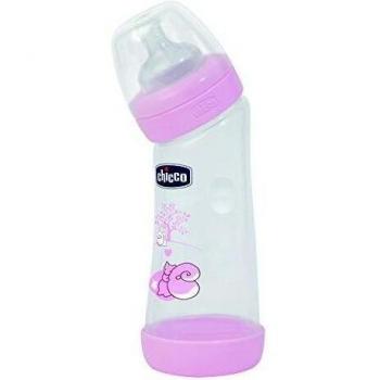 Ãngulo Chicco bienestar biberÃ³n, agujero, normales, niÃ±a, 250 ml
