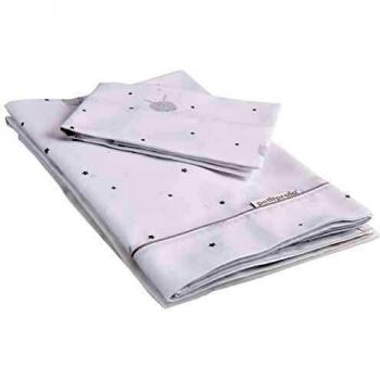 Petitpraia Sleepy Gris Juego Sábanas Tríptico Cuna 60