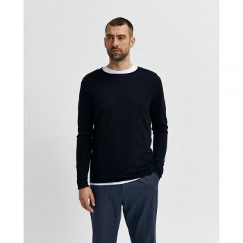 Selected - Jersey de hombre con cuello redondo sostenible