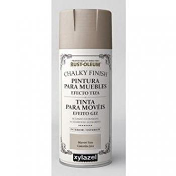 Rust-Oleum Spray Chalky Finish Marron Yute 400 ML BRUGUER, Negro
