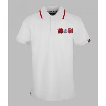 Aquascutum Men's London 1851 White Polo Shirt - Size Small