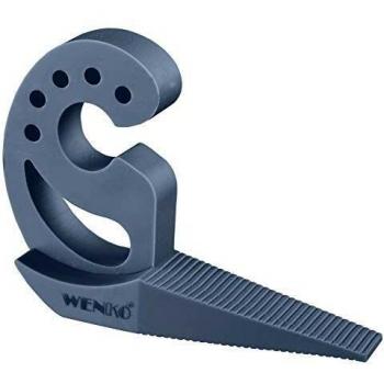 WENKO Tope Multi-STOP® de WENKO azulgris - Protección contra apriete, Plástico