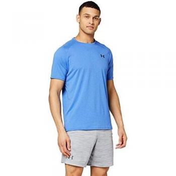 Under Armour UA Tech 2.0 SS Tee Novelty, camiseta para gimnasio, camiseta transpirable hombre, Azul