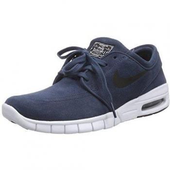 Nike Stefan Janoski Max L Zapatillas de skateboarding, Hombre, Azul / Negro / Blanco, 45