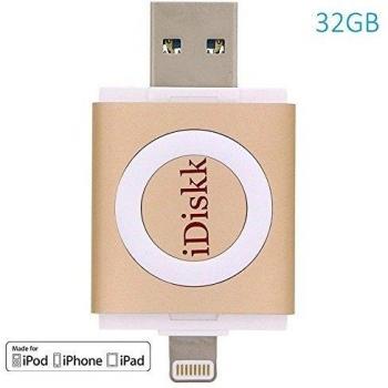 iDiskk IPHONE CONNECTIQUE Lightning - Memoria USB de 32 GB