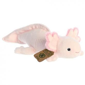 Peluche ecológico Axolotl Eco Nation 28cm rosa