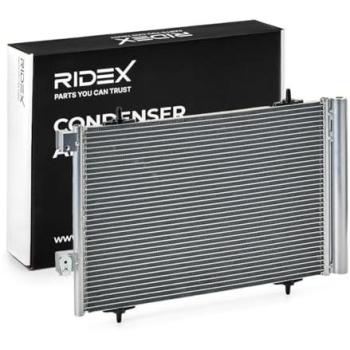 Condensador de aire acondicionado RIDEX 448C0574 con secador y junta tórica compatible con PEUGEOT 508 SW I 8E
