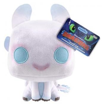 Peluche Coleccionable Light Fury de Cómo Entrenar a Tu Dragón 2 - 17 cm - Mercancía Oficial para Niños y Adultos, Ideal como Regalo de Cumpleaños