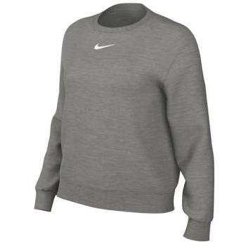 Nike Phoenix Fleece Crew Camiseta De Manga Corta Mujeres - Gris Oscuro - L