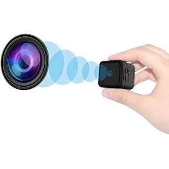 Mini Cámaras espía Oculta, Cámaras Espía 1080P HD con Visión Nocturna Detector de Movimiento, microcámara de Seguridad portátil con Tarjeta SD de 32G Interior/Exterior