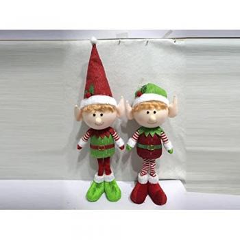 Elfo Decorativo de Pie para Navidad 52 cm - Adorno Navideño