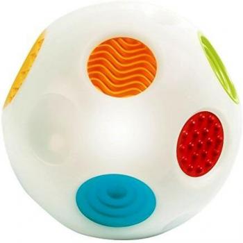 Pelota Sonora Sensorial Multicolor Infantino con 4 Melodías y 6 Texturas