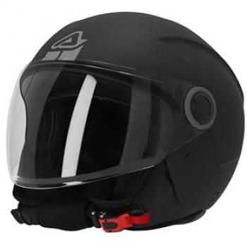 Acerbis Casco Modular Brezza Jet Negro - Casco jet, color negro, diseño modular, ligero, ventilación optimizada, visera ajustable, interior desmontable y lavable