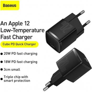 Baseus Portable 20W USB Type C Fast Charger for iPhone 15/14