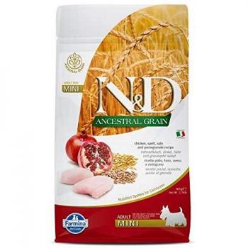 N&D Adulto Mini Pollo y Granada Bajo en Granos 800g