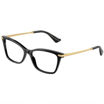 Dolce & Gabbana DG3393 501 Women’s Eyeglasses Black Size 54 - Blue Light Block Available