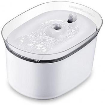 HoneyGuaridan W25 dispensador Silencia Fuente de Agua Automática Inteligente con Sensor de Infrarrojos,bebederos Mascotas,Fuentes para Perros y Gatos - Pack de 2 Filtros de Carbón