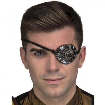 Parche de Ojo Steampunk Plateado