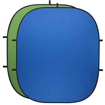 2in1 Falthintergrund grün/Blau, 200x230cm