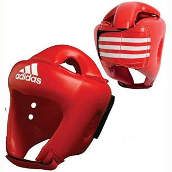adidas Boxeo, MMA, Kickboxing PU novato Protector de cabeza – rojo – tamaño XS/pequeño, medio, grande, XL, XS/S