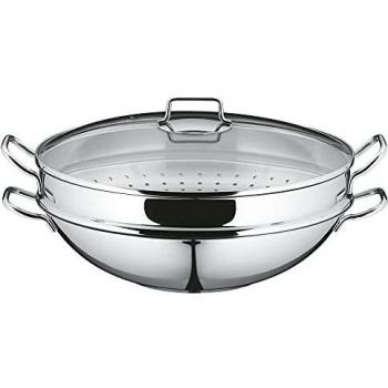 WMF Gourmet Plus Wok con Tapa de Cristal