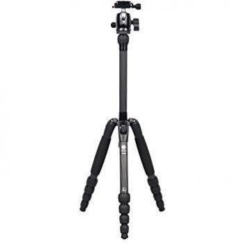 SIRUI Traveler T-025SK+B-00K Ultralight Tripod Carbon with Ball Head Height 128 cm Weight 0.98 kg Load 5 kg