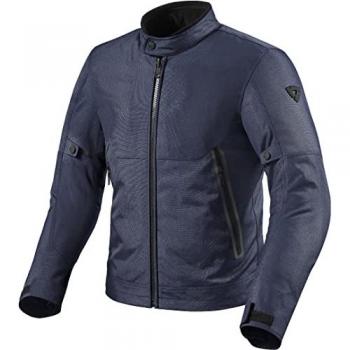 Chaqueta de Moto Revit Shade H2O - Impermeable, Transpirable, Protección CE, Color Azul