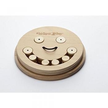 My Intelligent Dogs Juguete Interactivo de Madera para Perros Smile, M