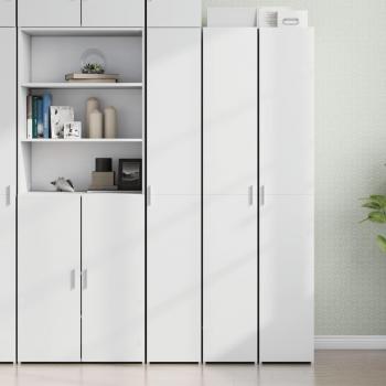 Armario blanco de madera multicapa 30x42,5x185 cm