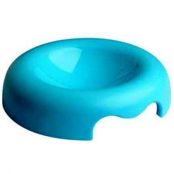 United Pets Kitty Blue Cat Feeder - 18 cm Polypropylene Bowl