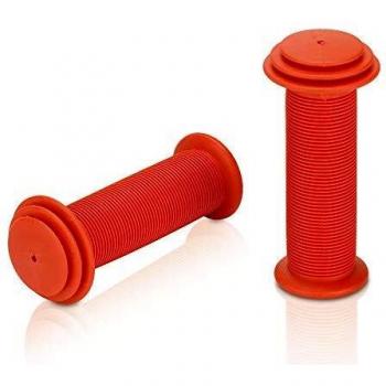 XLC Kindergriffe Puños para Bicicleta, Infantil, Rojo, 100 mm