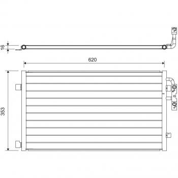 Condensador de aire acondicionado VALEO 822719 para BMW i3, aluminio, sin deshidratador