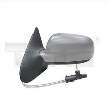 Espejo retrovisor TYC 337-0058 con características de ajuste eléctrico, vidrio templado, diseño aerodinámico y acabado en negro