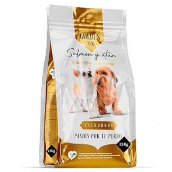 Pienso Golden 22k para Cachorros con Salmón y Atún (15kg) - Control de Peso