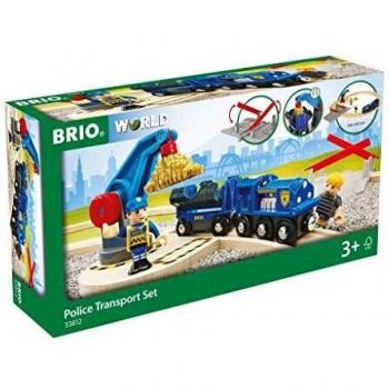 BRIO 33812 Circuito de tren de policía, Red Ferroviaria BRIO World, Edad Recomendada 3+