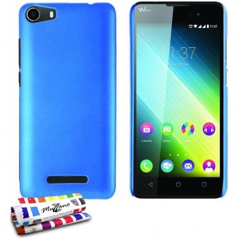MUZZANO Le Pearls-Carcasa para 2 WIKO LENNY limpiadora, protección antigolpes, diseño con Apple 1 lápiz óptico y 1 gamuza de limpieza MUZZANO, compatible con Wiko Lenny, color azul