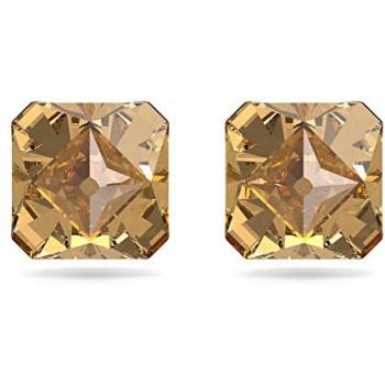 Swarovski Chroma Yellow Gold Pyramid Stud Earrings