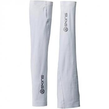 Skins, Scaldabraccia Essentials Sleeves black/yellow, Hombre, blanco, XS