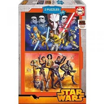 Puzzles Educa - Star Wars Rebels, 2 x 100 Piezas