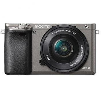 Sony Alpha 6000 - Cámara EVIL de 24.3 MP, color negro y gris