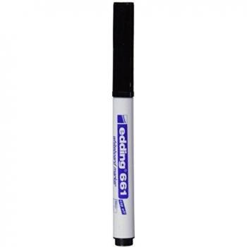 Edding 661-01 - Marcador para pizarra blanca, color negro