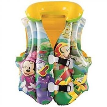 Chaleco Inflable para Niños Bestway Mickey Mouse 51x46cm, Ideal para 3-6 Años