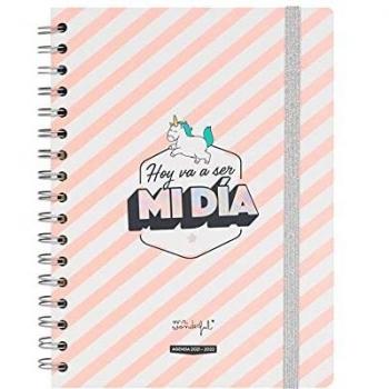 Mr. Wonderful Agenda clásica 2021-2022 Semana vista - Hoy va a ser mi día, Multicolor