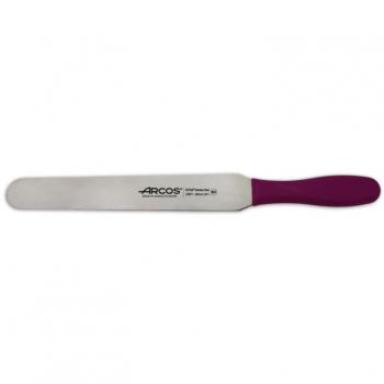Espátula Arcos Colour - Profesional 299131 de acero inoxidable Nitrum con mango ergonómico de Polipropileno fuscia